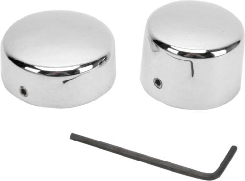 Drag Specialties - Drag Specialties 3/4in. Chrome Axle Caps - Rear - 301693-BC105