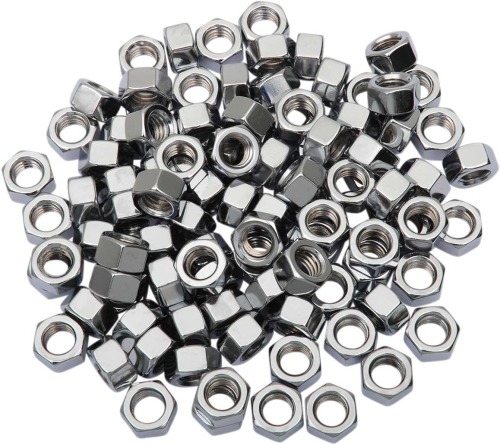Drag Specialties - Drag Specialties Chrome Hex Nuts - 3/8in.- 24 - MPB167