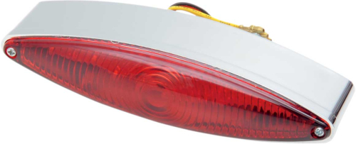 Drag Specialties - Drag Specialties LED Taillight - Narrow Cat Eye with Red Lens - 20-6588-ALED