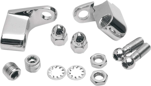 Drag Specialties - Drag Specialties Chrome Front Turn Signal Mount Kit - 20-0390