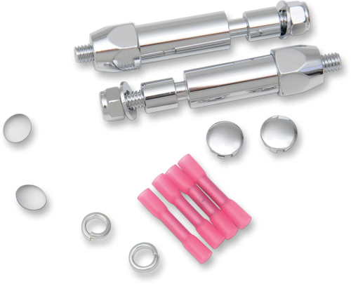 Drag Specialties - Drag Specialties Chrome Rear Turn Signal Relocation Kit - 2020-0411