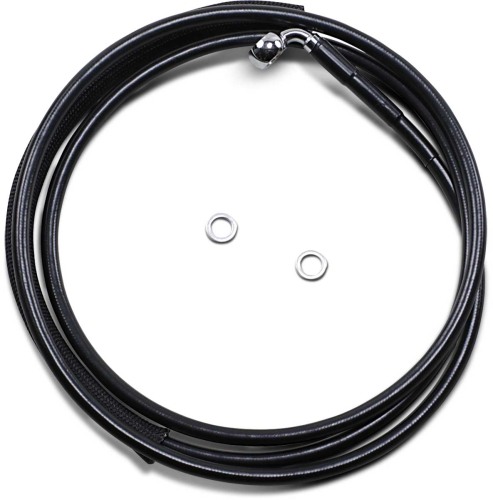 Drag Specialties - Drag Specialties Black Vinyl Coated Hydraulic Clutch Line - +2in. - 0661-0024