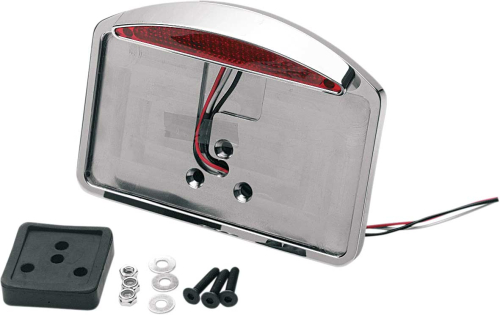 Drag Specialties - Drag Specialties LED Light with License Backing Plate - 28-6040LEDBXLB1