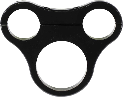 Drag Specialties - Drag Specialties Tee-Bar Gauge Mounts for 1 1/2in. T-Bars - 02.375in./2.4in. Mini Gauges - Gloss Black - 2210-0565