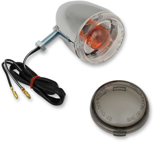 Drag Specialties - Drag Specialties DOT-Compliant Rear Turn Signal - Chrome - 2020-1379