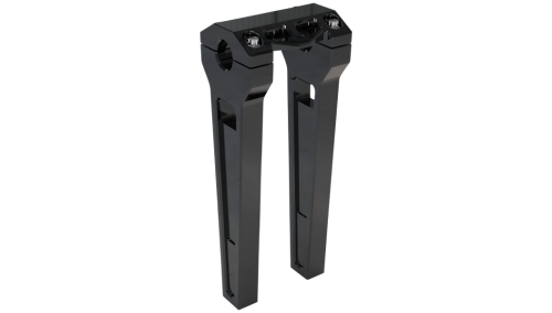 LA Choppers - LA Choppers 1in. Straight Riser Kit - 10in. - Black Anodized - LA-7470-10B