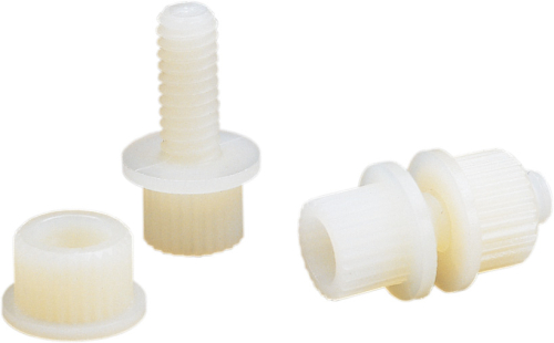 Parts Unlimited - Parts Unlimited Nylon License Plate Fasteners - White - LP-600