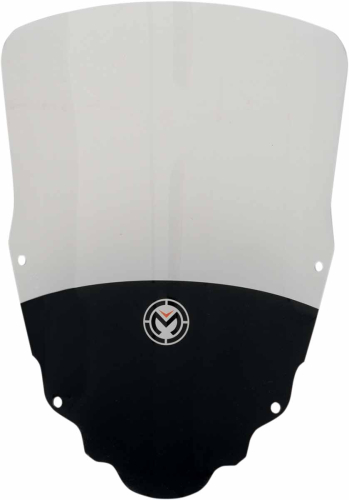 Moose Racing - Moose Racing Adventure Windscreen - +4in. - Clear with Silkscreen - S-MKLR-4