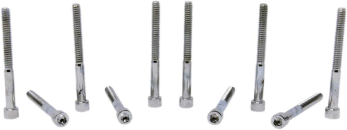 Drag Specialties - Drag Specialties #10 Fine and Coarse-Thread Smooth Socket-Head Bolts - 10-24 x 2in. - MPB199S