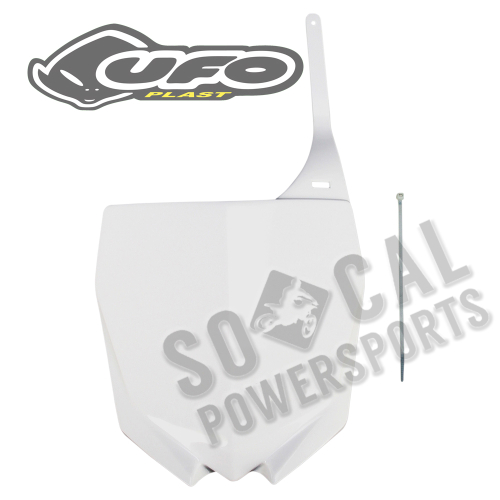 UFO Plastics - UFO Plastics Front Number Plate - White - Restyled - YA04832-046