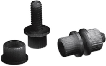 Parts Unlimited - Parts Unlimited Nylon License Plate Fasteners - Black - 2013-0010