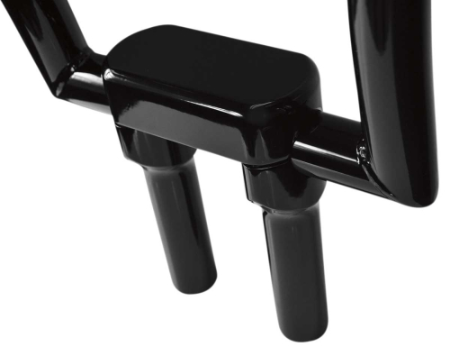 Drag Specialties - Drag Specialties Handlebar Riser/Top Clamp Kit with 1-1/2in. Clamping Area - 6in. Tall - Black - 0602-0609