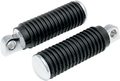 Drag Specialties - Drag Specialties Chrome Footpegs with Rubber Sleeves with Male Mounts - DS-253406