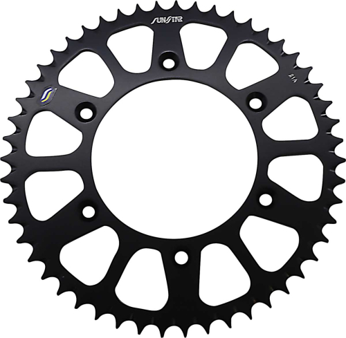 Sunstar - Sunstar Works Triplestar Aluminum Rear Sprocket - 51T - Black - 5-355951BK