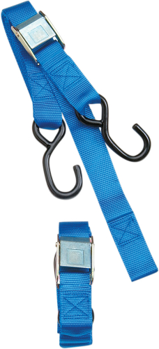 Parts Unlimited - Parts Unlimited Heavy Duty Cam Buckle Tie-Down with Built-In Assist - Blue - 3920-0073