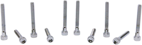 Drag Specialties - Drag Specialties #10 Fine and Coarse-Thread Knurled Socket-Head Bolts - 10-24 x 1 1/2in. - MPB197
