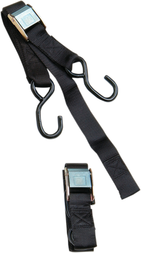 Parts Unlimited - Parts Unlimited Heavy Duty Cam Buckle Tie-Down with Built-In Assist - Black - 3920-0071