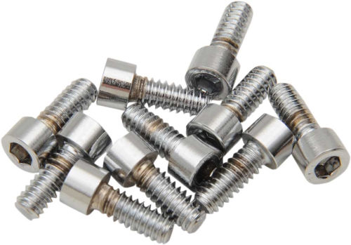 Drag Specialties - Drag Specialties #10 Fine and Coarse-Thread Smooth Socket-Head Bolts - 10-24 x 1/2in. - MPB192S