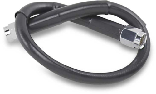 Drag Specialties - Drag Specialties Universal Black Vinyl-Coated Stainless Steel Brake Line - 12in. - 812-BLK
