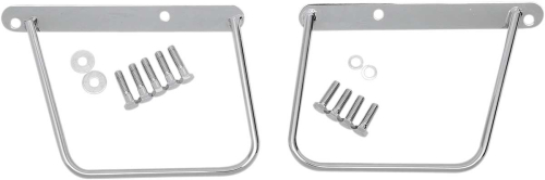 Drag Specialties - Drag Specialties Chrome Saddlebag Support Brackets - 77-0031