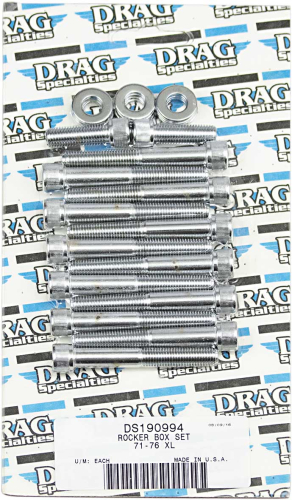 Drag Specialties - Drag Specialties Individual Chrome Socket-Head Bolt Set - Knurled - MK208