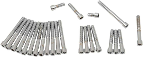 Drag Specialties - Drag Specialties Chrome Socket-Head CAM/Primary Cover Bolt Set - Smooth - MK161S