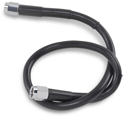 Drag Specialties - Drag Specialties Universal Black Vinyl-Coated Stainless Steel Brake Line - 18in. - 818-BLK