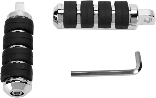 Drag Specialties - Drag Specialties Replacement Footpegs for XL Forward Controls - Chrome - 361059