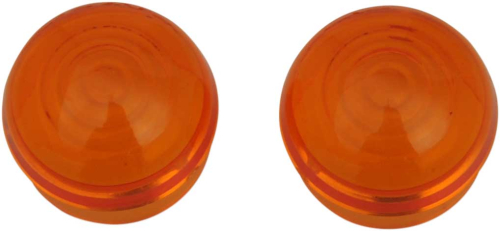 Drag Specialties - Drag Specialties Replacement Lens for Chrome Marker Lights - Amber - 20-6589AL-HC3