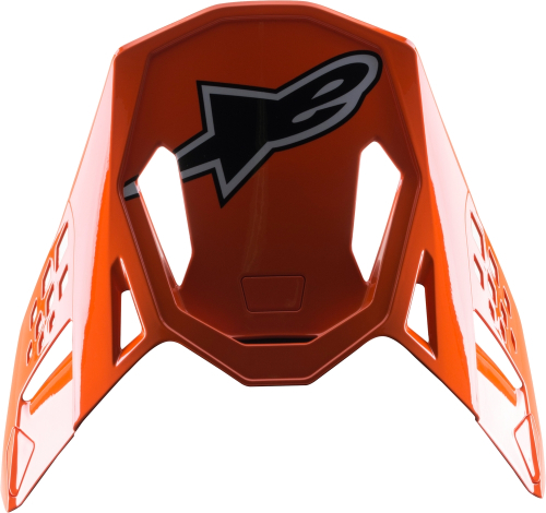 Alpinestars - Alpinestars Visor for S-M8 Factory Helmets - Dark Blue/Orange/Yellow Fluo Glossy - 8982222-7445-OS
