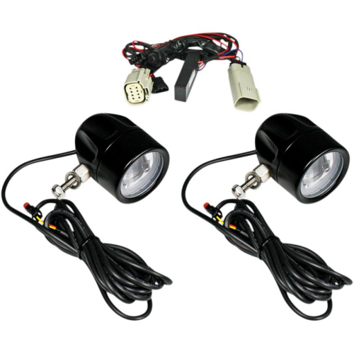 Custom Dynamics - Custom Dynamics LED Halo Fog Lights - Black - PB-FOG-TKE-B