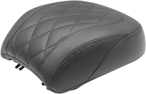 Mustang - Mustang Wide Tripper Solo Seat - Diamond Stitch - Black - 83027