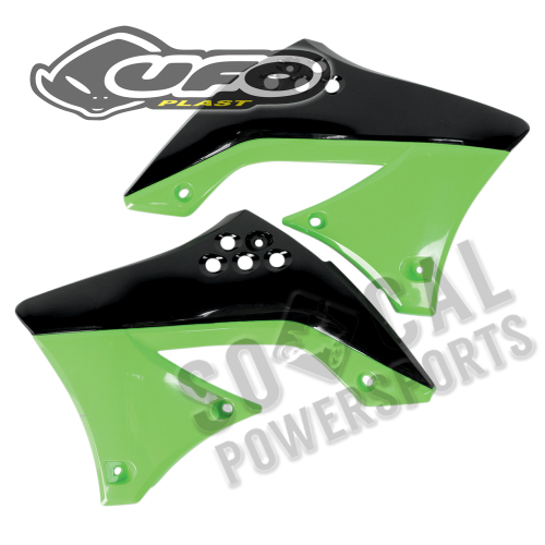 UFO Plastics - UFO Plastics Radiator Covers - OEM Dual Color - KA04713-999