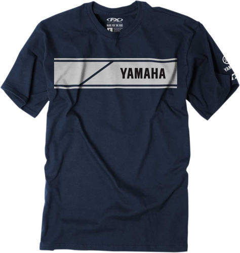 Factory Effex - Factory Effex Yamaha Speed Block Premium T-Shirt - 22-87222 - Navy - Medium