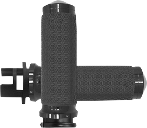 Avon Grips - Avon Grips Memory Foam Grips - Black Anodized - MT-IN-MF-63A-AN