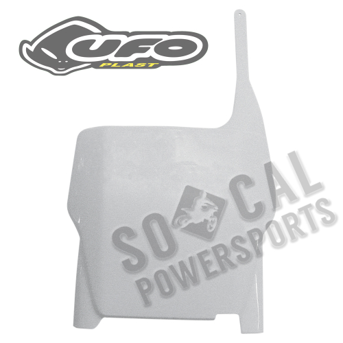 UFO Plastics - UFO Plastics Front Number Plate - White - HO03633-041