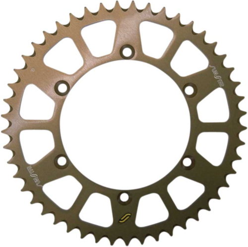 Sunstar - Sunstar Works Triplestar Aluminum Rear Sprocket - 50T - Gold - 5-361950