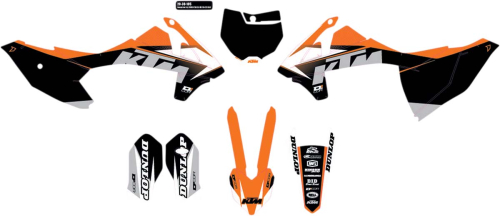 DCOR - DCOR COR 9 KTM Complete Graphics Kit - Black - 20-30-105