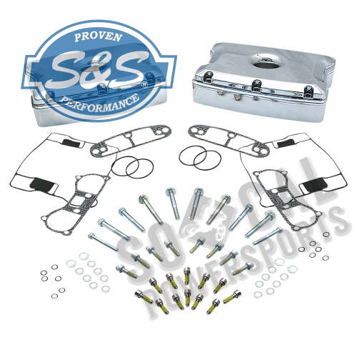 S&S Cycle - S&S Cycle Die-Cast Rocker Covers - Chrome - 90-4095