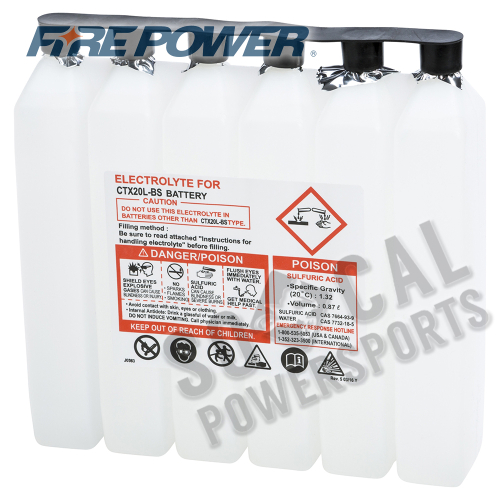 WPS - WPS Sealed Battery Electrolyte Pack - 900CC CTX