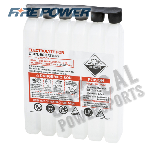 WPS - WPS Sealed Battery Electrolyte Pack - 340CC CTX