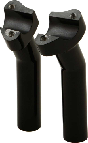 HardDrive - HardDrive Forged Pullback Handlebar Risers - 5-1/2in. Rise - Black - H57-6075BF-5.5