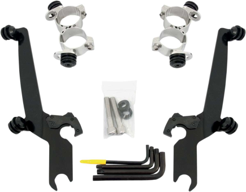 Memphis Shades - Memphis Shades Trigger-Lock Mount Kit for Sportshield Windshields - Black - MEB1985