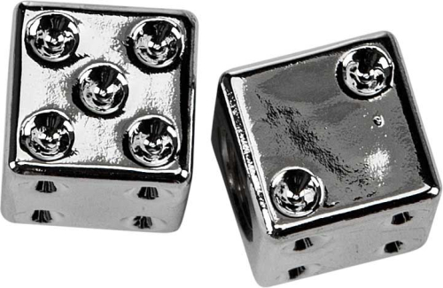 HardDrive - HardDrive Valve Stem Cap - Chrome Dice - W99-6217C(2)