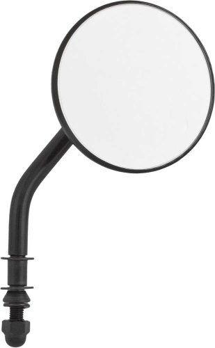 HardDrive - HardDrive Universal Round Mirror - Black - Left/Right - 3in. with 4in. Stem - 18-024BK