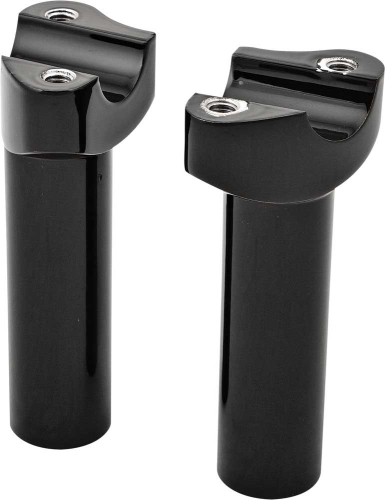 HardDrive - HardDrive Forged Straight Handlebar Risers - 4-1/2in. Rise - Black - H57-6076BF-4.5
