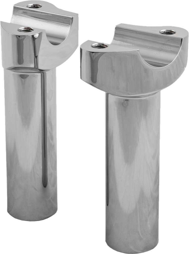 HardDrive - HardDrive Forged Straight Handlebar Risers - 4-1/2in. Rise - Chrome - H57-6076CF-4.5