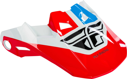 Fly Racing - Fly Racing Visor for Formula Helmets - Red/White/Blue - Md to Lg - 73-47203M