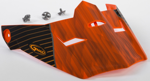 G-Max - G-Max Visor with Screws for MX-46 Colfax Helmets - Matte Orange/Black - Md-2XL - G046880