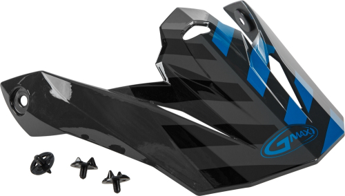 G-Max - G-Max Visor with Screws for MX-86 Fame Helmets - Dark Gray/Blue/Black - G086066